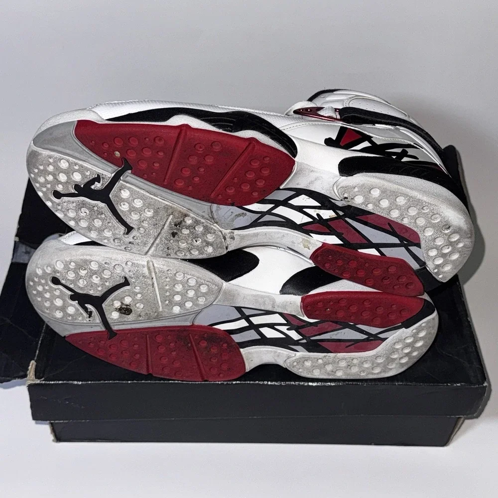 Size 10.5 - Air Jordan 8 Retro Alternate White Red Black